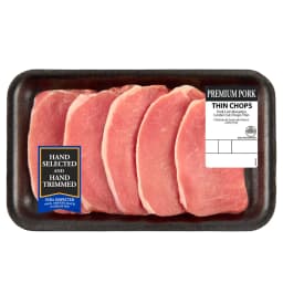 Pork Center Cut Loin Chops Thin Boneless, 5 count, 0.83 - 1.5 lb - Thumbnail 1