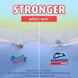 Charmin Essentials Strong Toilet Paper 12 Mega Rolls, 429 Sheets Per Roll - Thumbnail 6