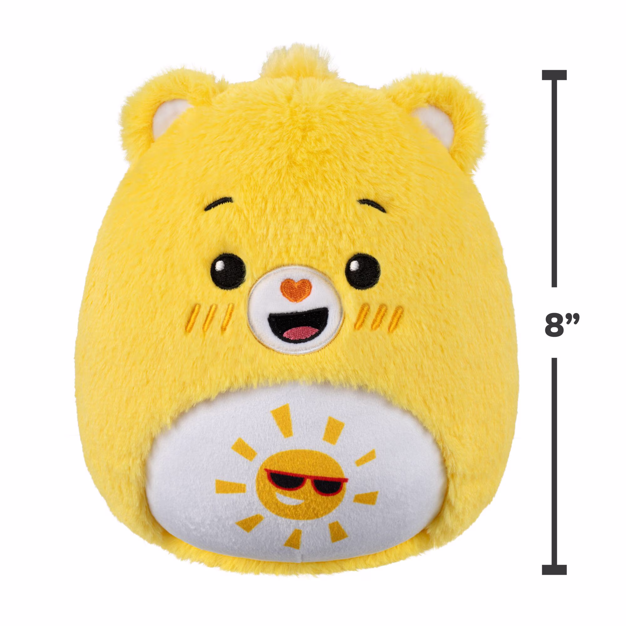 Squishmallows FuzzAMallow Official 8 inch Care Bears Funshine Bear - Child's Ultra Soft Stuffed Plush Toy - Thumbnail 2