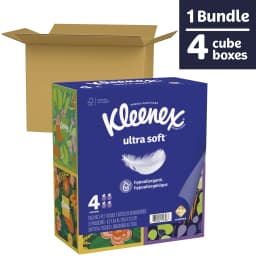 (16 pack) Kleenex Ultra Soft 3-Ply Cube Box Facial Tissues, 4 Pack (240 Total Tissues) - Thumbnail 11