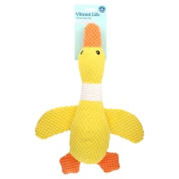 Vibrant Life Yellow Duck Plush Dog Toy with Squeaker, Chew Level 4 - Thumbnail 7