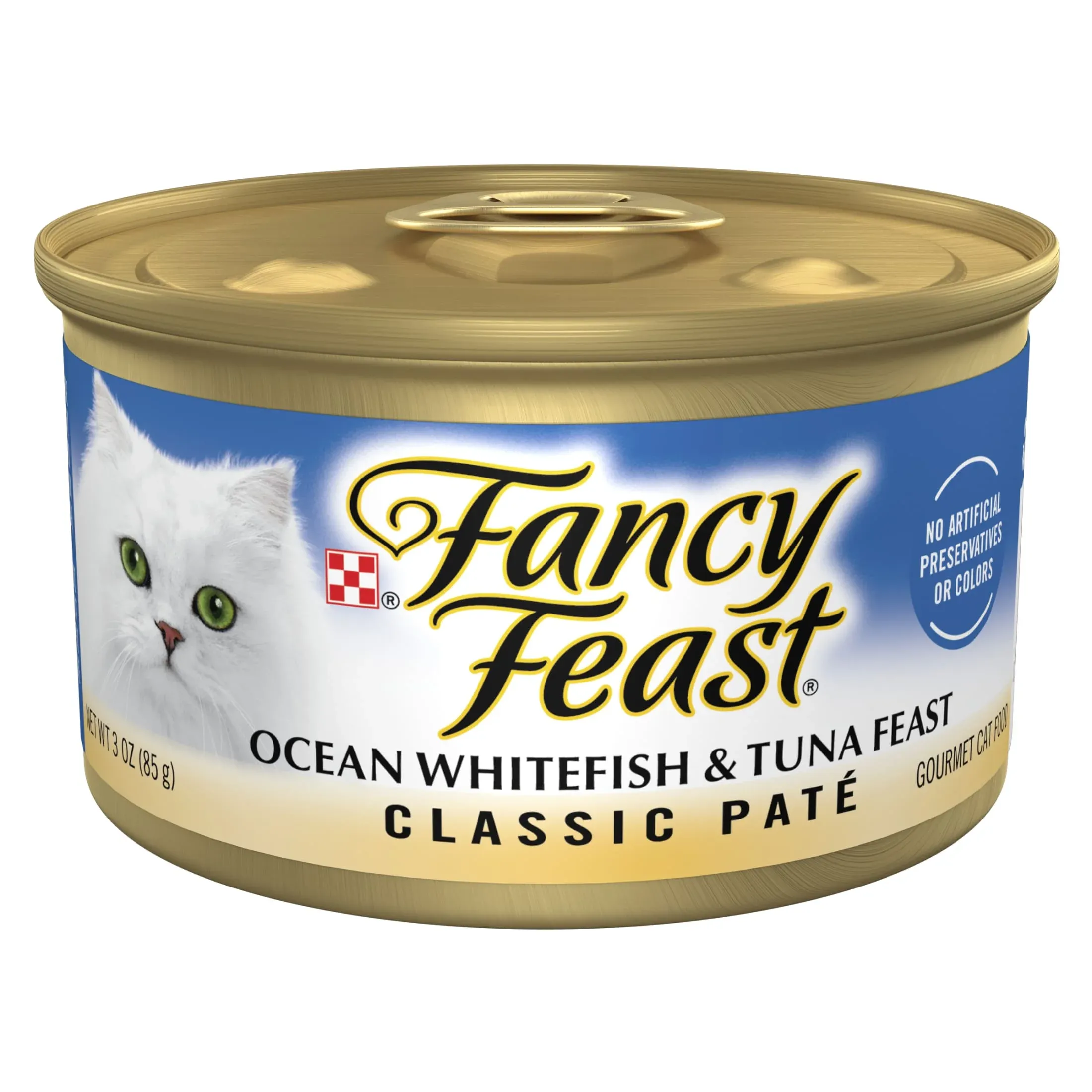 Purina Fancy Feast Classic Kitten Food, Wet Cat Food, Ocean Whitefish & Tuna, 3 oz Can