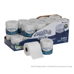 Georgia-Pacific Angel Soft Ultra 2-Ply Toilet Paper, 1632014, 20 Rolls per Case - Thumbnail 3