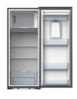 Galanz 6.5 Cu Ft Compact Refrigerator with Water Dispenser – Single Door Mini Fridge, Stainless Steel Look, ENERGY STAR - Thumbnail 3