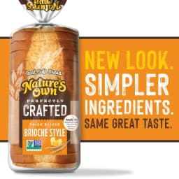 Nature's Own Perfectly Crafted Brioche Style Bread Loaf, Thick Sliced Non-GMO Brioche Bread, 22 oz Loaf - Thumbnail 9