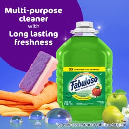 Fabuloso 2X Multi-Purpose Cleaner, No Rinse Floor Cleaner, Passion of Fruits Scent, 128 fl oz - Thumbnail 3