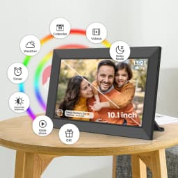 RICILAR Frameo 10.1 inch WiFi Digital Picture Frame, Electronic Picture Frame with IPS Touch Screen, 32GB Storage, Auto-Rotate, Wall Mountable, Ideal - Thumbnail 8