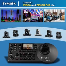 FoMaKo 4K PTZ Camera HDMI NDI 20X Live Streaming Camera Bundle(K20UH+KC608) - Thumbnail 9