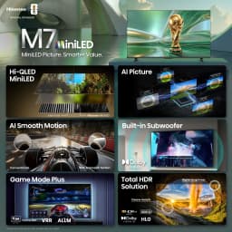 Hisense 55" M7 Series Mini-LED QLED 4K UHD Google Smart TV (55M7SG, 2026 Model) - Hi - QLED, MiniLED, Motion Rate 240 - Thumbnail 3
