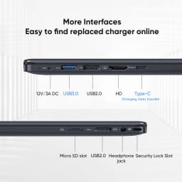 Coolby 15.6 inch Win 11 Laptop Computer with 1920x1080 IPS Display, 8GB RAM/256 GB NVMe SSD - Thumbnail 4