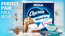 Charmin Ultra Soft Toilet Paper 12 Mega Rolls, 224 Sheets Per Roll - Thumbnail 9
