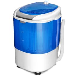 Costway 5.5lbs Portable Mini Compact Washing Machine Electric Laundry Spin Washer Dryer Blue - Thumbnail 1