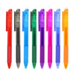 Darzheoy Retractable Erasable Gel Pens, Fine Point 0.7mm Ballpoint Pens, Erasable Gel Ink Pens for Drawing Writing Planner Journaling Office Supplies - Thumbnail 1