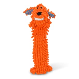 Multipet Floppy Moppy Loofa, Unstuffed Plush Dog Toy, 2 Pack, Yellow and Orange - Thumbnail 6