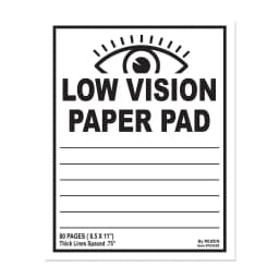 Low Vision Notebook - Thumbnail 1