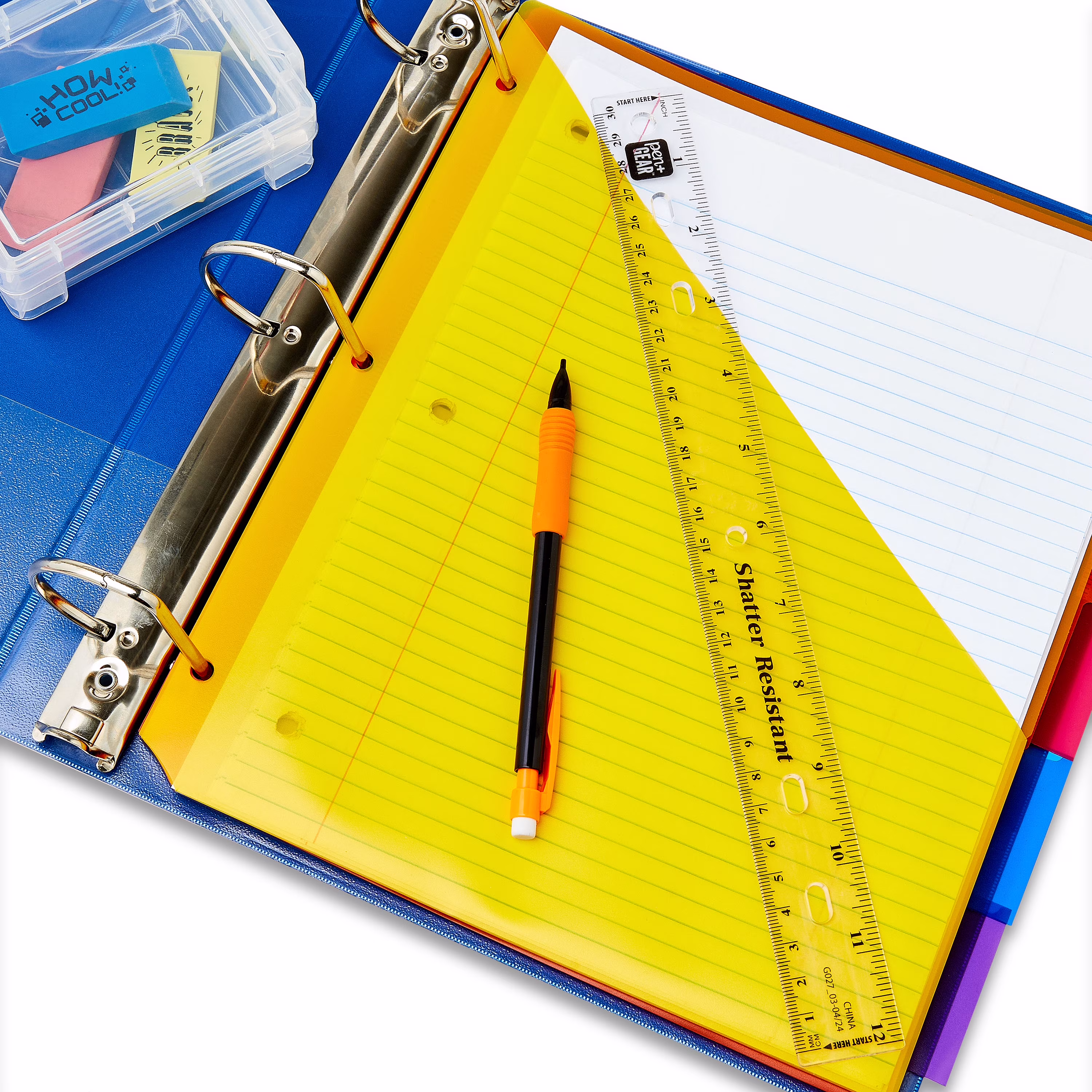 Pen+Gear 12" Plastic Ruler – Clear, Bulk pack Available , recommend for Middle School, High School, College - Thumbnail 4