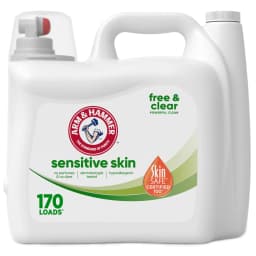 ARM & HAMMER Sensitive Skin Free & Clear Liquid Laundry Detergent Soap, 170 fl oz, 170 Loads - Thumbnail 1