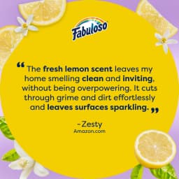 Fabuloso 2X All Purpose Cleaner, No Rinse Floor Cleaner, Refreshing Lemon Scent, 56 fl oz - Thumbnail 9