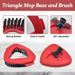 Rolarhola Spin Mop Replacement Set for O-Ceda EasyWring 1-Tank System, Includes 2 Mop Head Replacement, 1 Mop Handle (30-58in Adjustable 4-Section - Thumbnail 8
