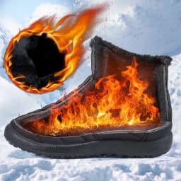 Ecetana Women Winter Snow Boots Keep Warm Ankle Booties Non-Slip and Waterproof Shoes - Thumbnail 3
