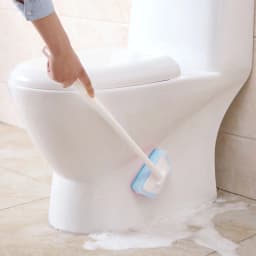 Hovilon Bathtub Scrubber with Long Handle，23'' Tub Tile Scrubber Brush Non Scratch Cleaning Brush Replaceable Scouring Pad for Shower Floor Wall Sink - Thumbnail 6