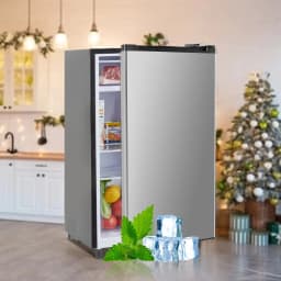 Nextay Mini Fridge for Bedroom 3.2 Cu.Ft Small Refrigerator with Freezer for Dorm Office,Silver - Thumbnail 5