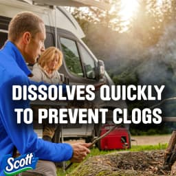 Scott Rapid-Dissolving Toilet Paper for RVs & Boats, 8 Double Rolls - Thumbnail 8