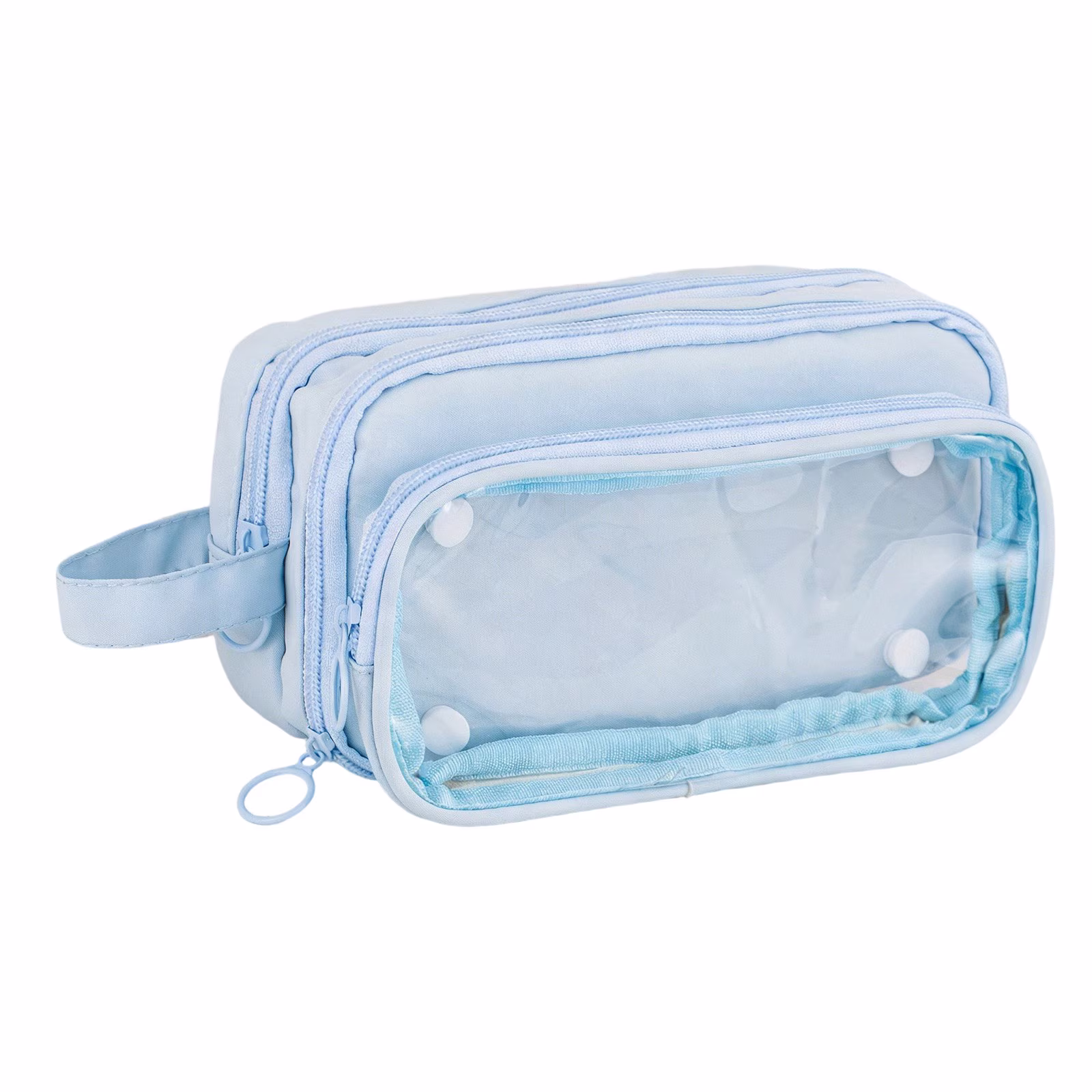 Under $1 Transparent Pencil Case, Large Capacity Clear Pen Pouch with Slim Portable Design, Stationery Organizer for Classroom Office Supplies - Thumbnail 2