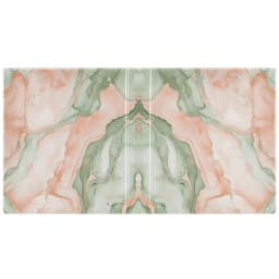 Watercolor Marble Pattern 3 Ring Hardcover Binders 1.5in Round Rings for Letter-Size Folder Paper Organizer Pockets for Office Student Recipe - Thumbnail 3