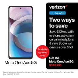Verizon Motorola One Ace 5G, 64GB, Gray - Prepaid Smartphone [Locked to Verizon Prepaid] - Thumbnail 2