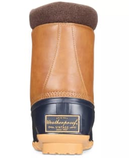 WEATHERPROOF VINTAGE Mens Navy Insulated Comfort Adam Round Toe Block Heel Lace-Up Duck Boots 8 M - Thumbnail 4