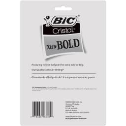 BIC Cristal Xtra Bold Fashion Ballpoint Pen, Medium Point (1.6mm), Assorted Colors, 24 Per Pack, 2 Packs - Thumbnail 3
