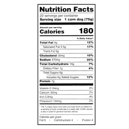 Great Value Classic Batter Wrapped Chicken Corn Dogs, 58.74 oz, 22 Count Box (Frozen) - Thumbnail 3