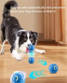 Smart Interactive Dog Toy, Wicked Ball AIR, Automatic Moving, Bouncing, and Rotating, E-TPU Material, IPX7 Waterproof Rating, Active Rolling Ball - Thumbnail 3