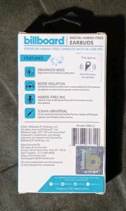 RHEA- Billboard Titanium Earbuds With In-Line Mic 3.5Mm 2 Sets 1 Black + 1 Teal In-Ear - Thumbnail 6