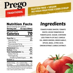 Prego Traditional Pasta Sauce, 24 oz Jar - Thumbnail 2