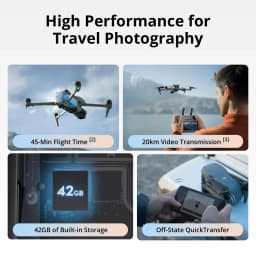 DJI Air 3S Fly More Combo (RC 2 Screen Remote) Drone with 1" CMOS Wide-Angle & Medium Tele Camera, 4K/60fps, Omnidirectional Sensing, Smart RTH, 3 - Thumbnail 2