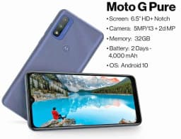 Motorola Moto G Pure Unlocked (XT2163DL) 32GB | Deep Indigo | A++++++++ - Thumbnail 6