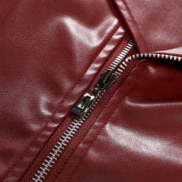 Men's Vintage Slim Faux Leather Shacket Coat Gothic Solid Color Zipper Lapel Cardigan Fashion Punk Motorcycle Jacket - Thumbnail 4