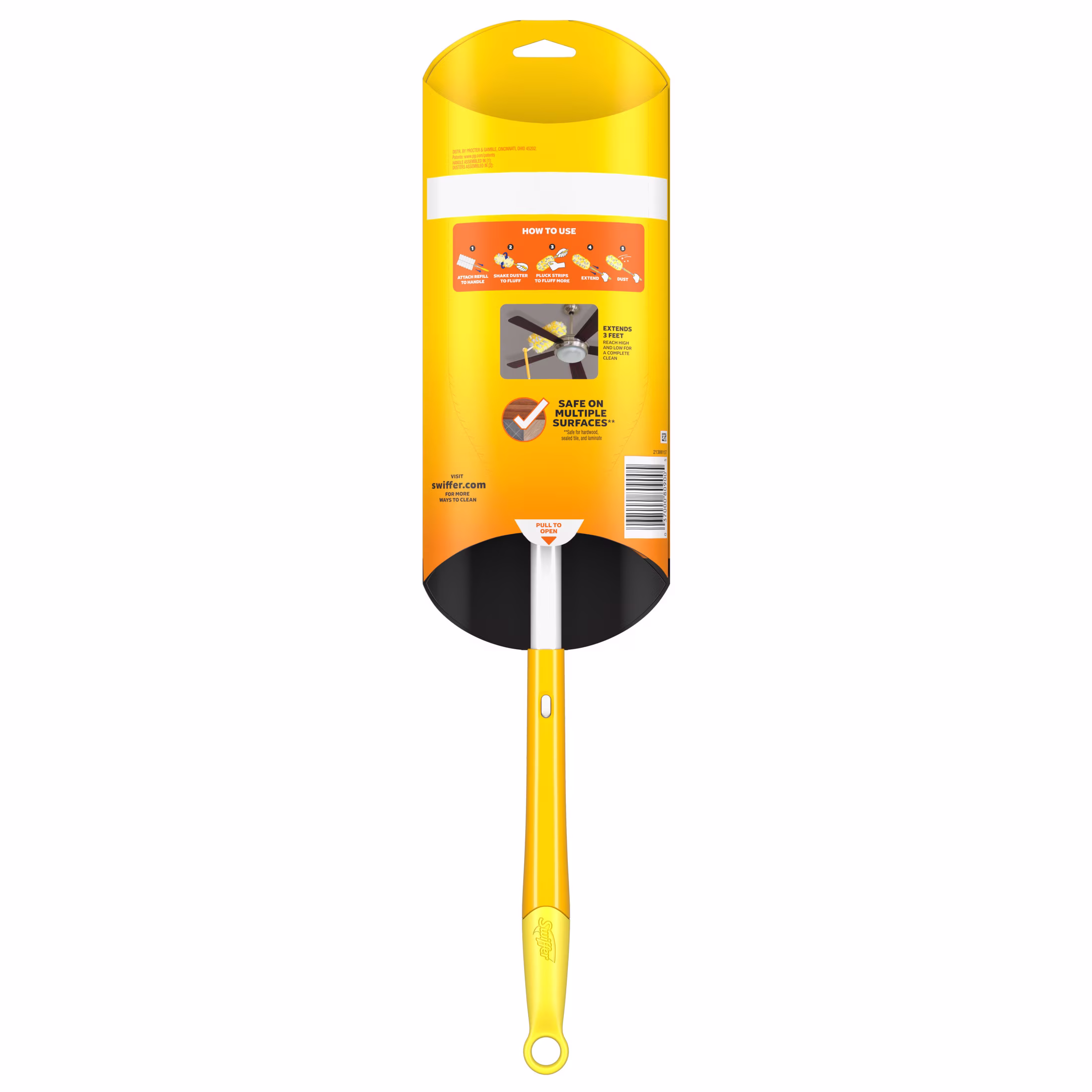 Swiffer Heavy Duty 3 ft Extendable Duster Kit with Refills, Unscented, 1 Handle + 3 Refills - Thumbnail 2