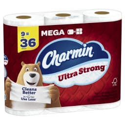 Charmin Ultra Strong Toilet Paper, 9 Mega Roll - Thumbnail 11