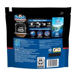 Finish Quantum Dishwasher Pods, No Pre-Rinse Dishwasher Detergent Tabs Soap, Advanced Clean, 27 Count - Thumbnail 8