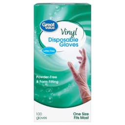 Great Value Disposable Vinyl Gloves, 100 Count - Thumbnail 3