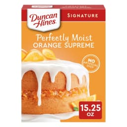 Duncan Hines Signature Perfectly Moist Orange Supreme Cake Mix, 15.25 oz - Thumbnail 1