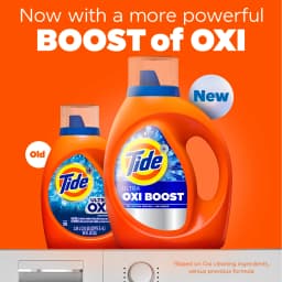 Tide Laundry Detergent Liquid with Ultra Oxi Boost, Advanced Stain Remover, 30 fl oz, 21 Loads - Thumbnail 2