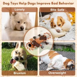 Xekoro Squeaky Dog Toys, Tug of War Dog Toy for Large Dogs, Plush Puppy Toys with Pull Rope, Interactive Dog Toys for Small, Middle, and Big Dogs - Thumbnail 4