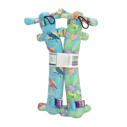 Multipet Margaritaville Summer Loofa Dog, Plush Dog Toy, 2 pack with Tropical Patterns - Thumbnail 2
