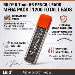 Bild 0.7 Lead Refills - 1,200 Total Mechanical Pencil HB #2 Leads - Thumbnail 4