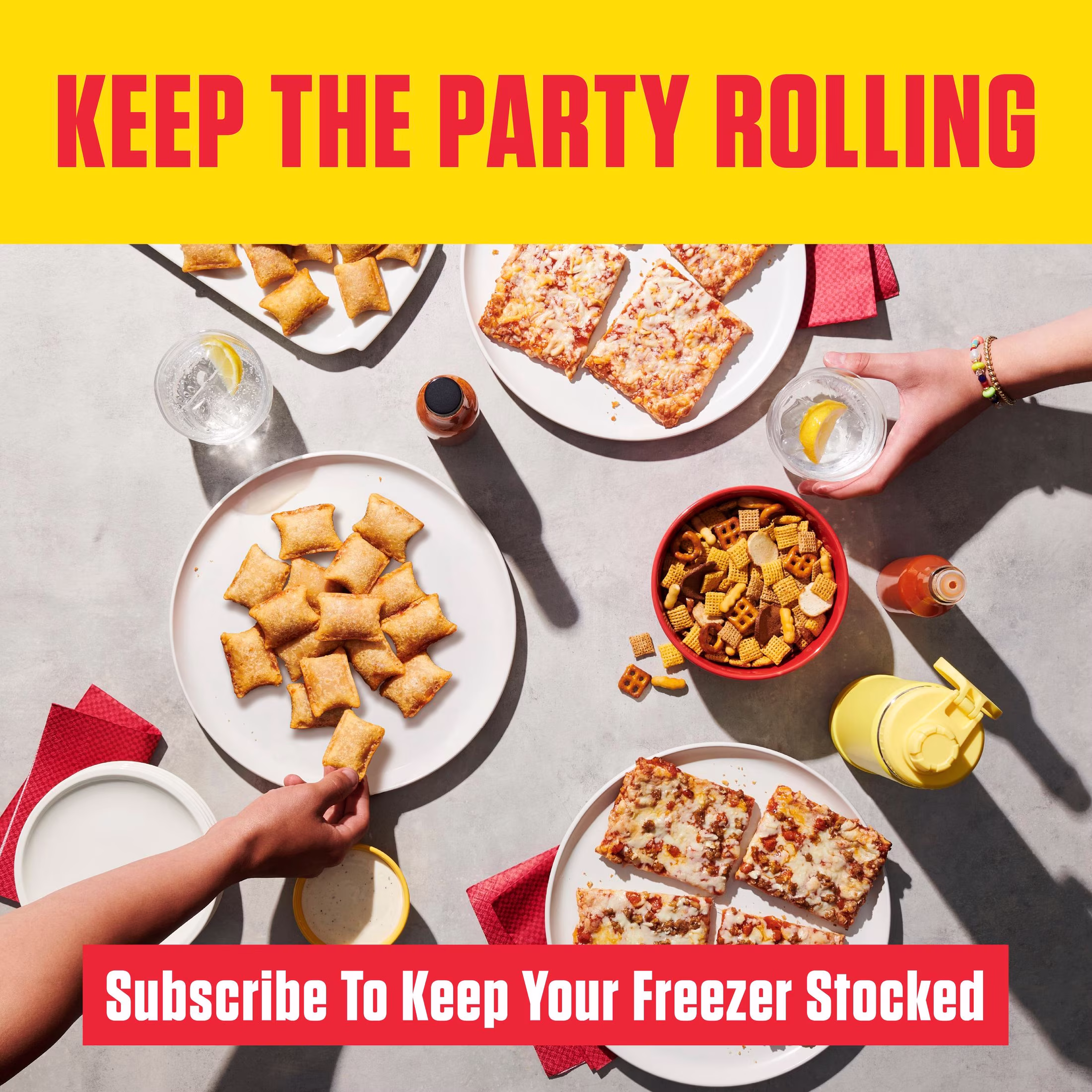 Totino's Pizza Rolls, Combination Flavored, Frozen Appetizers, 50 Rolls, 24.8 oz - Thumbnail 5