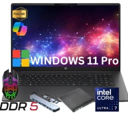HP OmniBook 3 17.3 inch Laptop Next Gen AI PC 2K IPS Display Windows Intel Ultra 7 255U 32GB 512GB SSD Windows 11 Pro - Thumbnail 1
